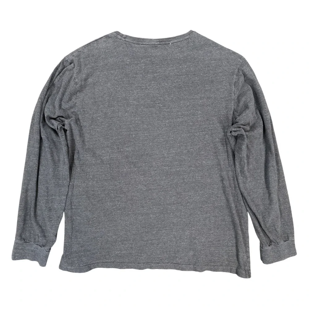 Polo Ralph Lauren Long Sleeve T-Shirt Mens Large Gray Excellent Heathered Logo